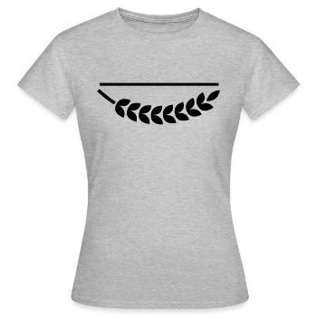 Couronne de rayures - T-shirt Femme - gris chiné - Devant - AI Model Female 172 dark (172cm)