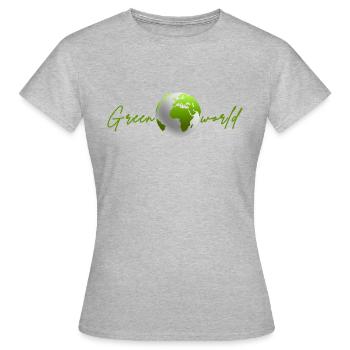green world - T-shirt Femme - gris chiné - Devant - AI Model Female 172 dark (172cm)