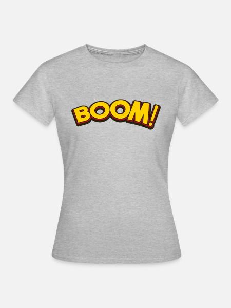 Dröhnen! - Frauen T-Shirt - Grau meliert