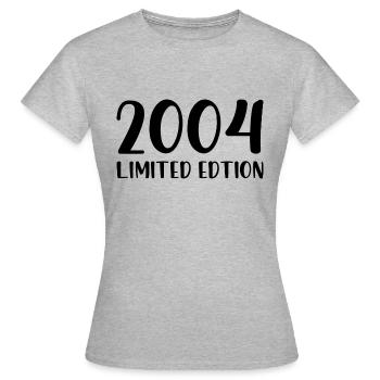 18th Birthday Gift 2004 Legal Age - Women's T-Shirt - heather grey - Front - AI Model Female 172 dark (172cm)