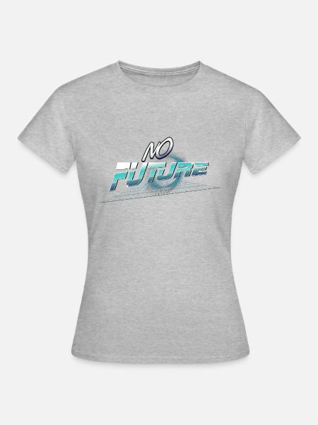 No Future - Frauen T-Shirt - Grau meliert