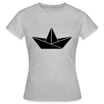 ship - Women's T-Shirt - heather grey - Front - AI Model Female 172 dark (172cm)