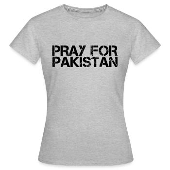 Pray For Pakistan - Women's T-Shirt - heather grey - Front - AI Model Female 172 dark (172cm)