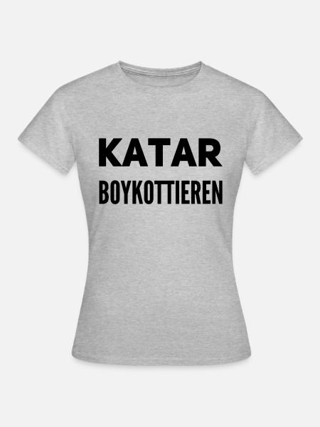 WM Katar - Frauen T-Shirt - Grau meliert