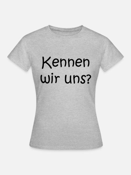 Anmache - Frauen T-Shirt - Grau meliert