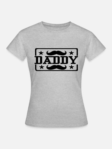Daddy - Frauen T-Shirt - Grau meliert