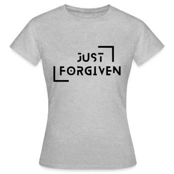 Juste pardonné - T-shirt Femme - gris chiné - Devant - AI Model Female 172 dark (172cm)