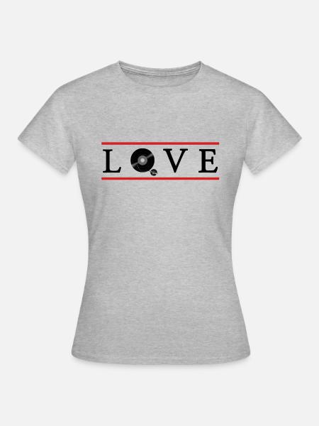 DJ Musik Dj Vinyl Party - Frauen T-Shirt - Grau meliert