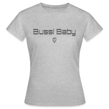 Bussi Baby - Frauen T-Shirt - Grau meliert - Vorne - AI Model Female 172 dark (172cm)