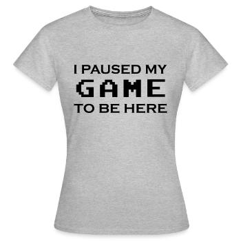 Game Gaming PC - Women's T-Shirt - heather grey - Front - AI Model Female 172 dark (172cm)