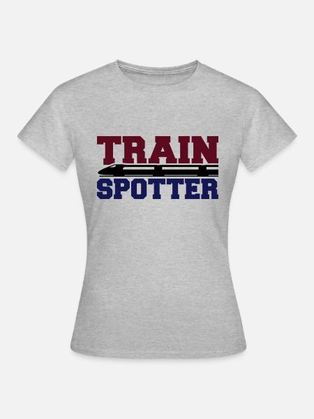Train Spotter - Frauen T-Shirt - Grau meliert