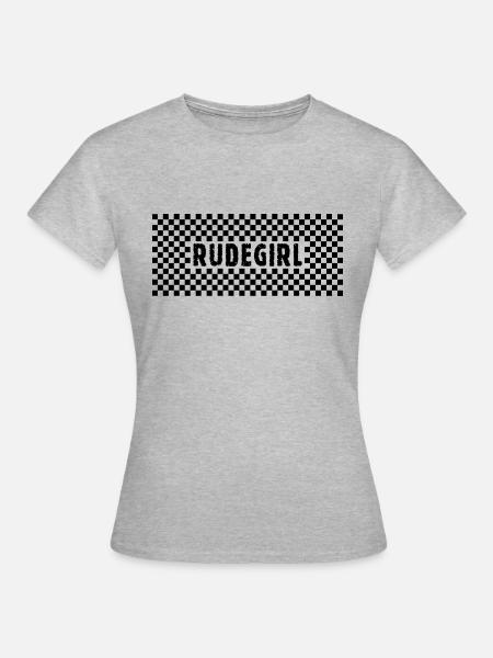 Rudegirl - Frauen T-Shirt - Grau meliert