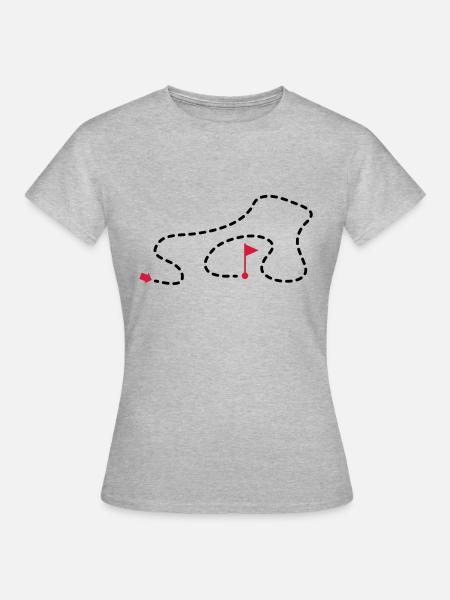 route_1f2 - T-shirt Femme - gris chiné