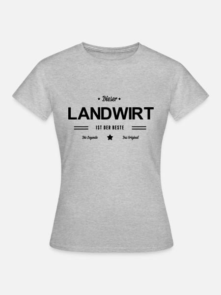 Bester Landwirt - Frauen T-Shirt - Grau meliert