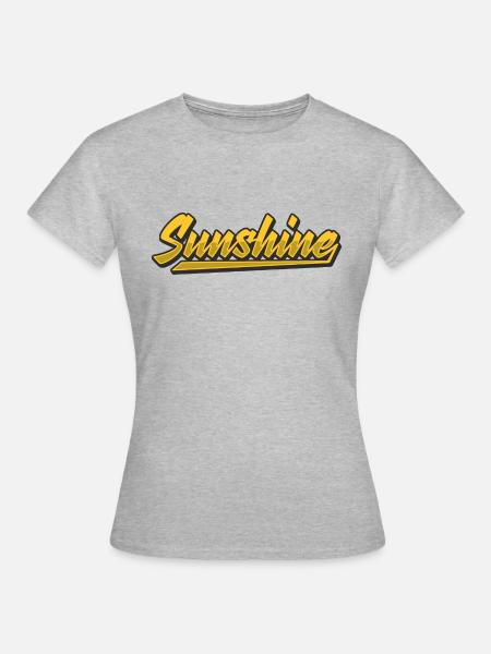 Sunshine - Frauen T-Shirt - Grau meliert