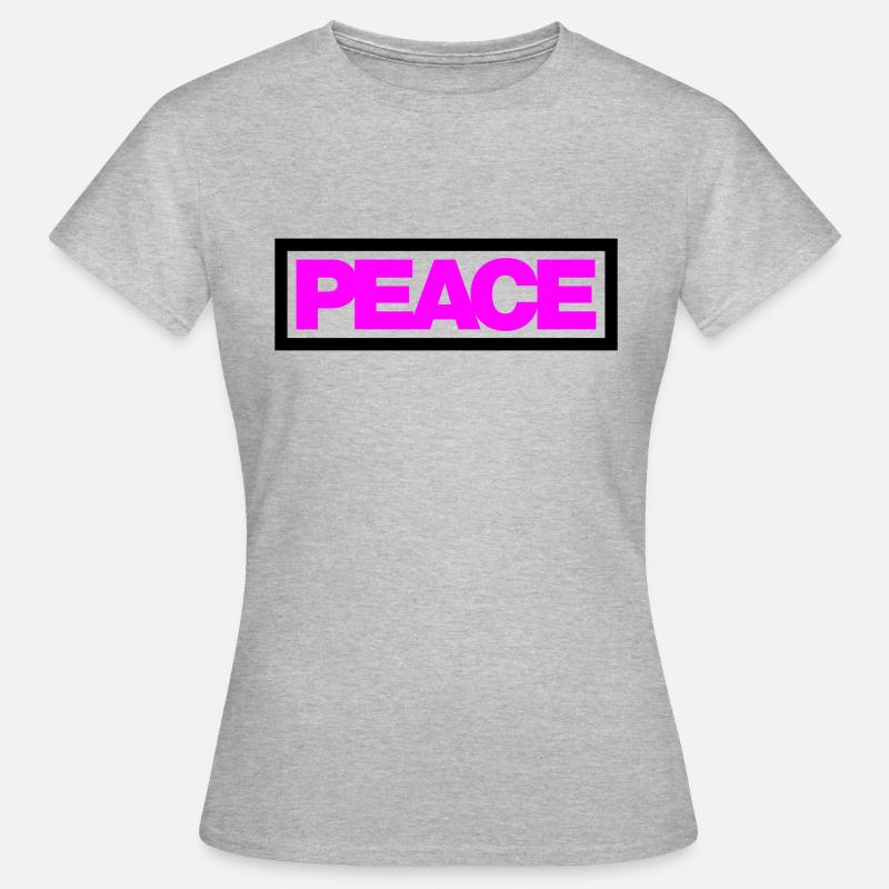 Typo PEACE Contour 2C - Women's T-Shirt - heather grey