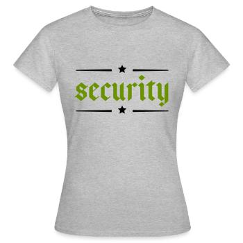 Sécurité - T-shirt Femme - gris chiné - Devant - AI Model Female 172 dark (172cm)