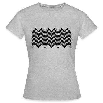 Zickzack muster - Women's T-Shirt - heather grey - Front - AI Model Female 172 dark (172cm)