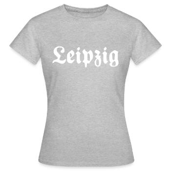 Leipzig - T-shirt Femme - gris chiné - Devant - AI Model Female 172 dark (172cm)