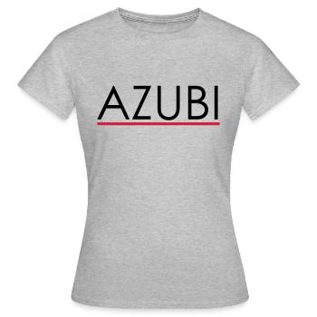 Azubi - Frauen T-Shirt - Grau meliert - Vorne - AI Model Female 172 dark (172cm)