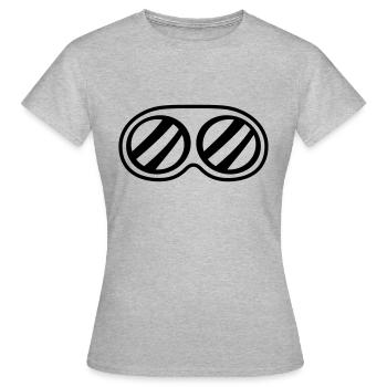 lunettes de soleil lunettes de protection yeux vue protection cool - T-shirt Femme - gris chiné - Devant - AI Model Female 172 dark (172cm)