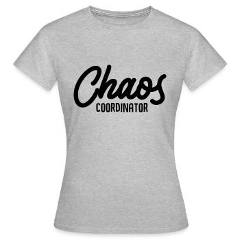 Coordonnateur du chaos - T-shirt Femme - gris chiné - Devant - AI Model Female 172 dark (172cm)