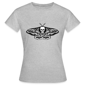 Gothic butterfly - Women's T-Shirt - heather grey - Front - AI Model Female 172 dark (172cm)