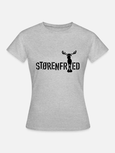 Størenfried (Elch) - Frauen T-Shirt - Grau meliert