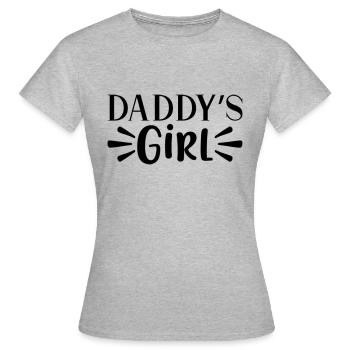 Daddy's Girl - Women's T-Shirt - heather grey - Front - AI Model Female 172 dark (172cm)