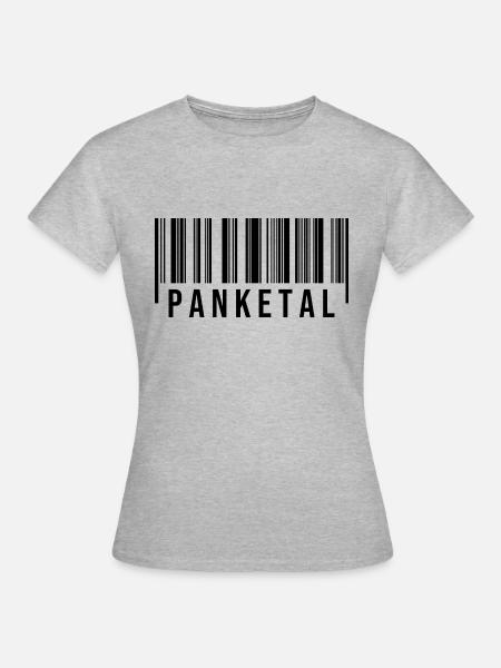 Panketal Strichcode - Frauen T-Shirt - Grau meliert