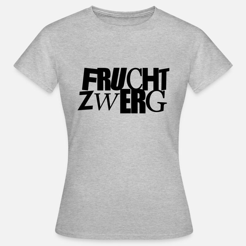 Fruchtzwerg - Frauen T-Shirt - Grau meliert