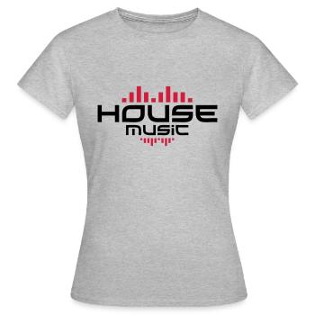 House Music - T-shirt Femme - gris chiné - Devant - AI Model Female 172 dark (172cm)