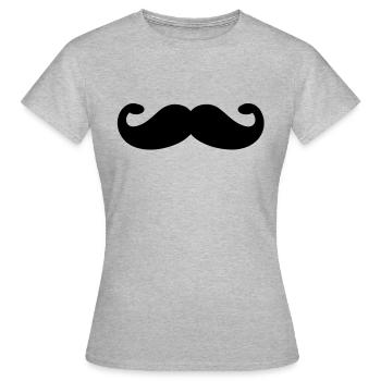 bart - Frauen T-Shirt - Grau meliert - Vorne - AI Model Female 172 dark (172cm)