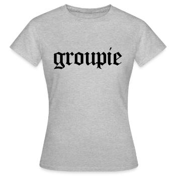 Groupie - T-shirt Femme - gris chiné - Devant - AI Model Female 172 dark (172cm)
