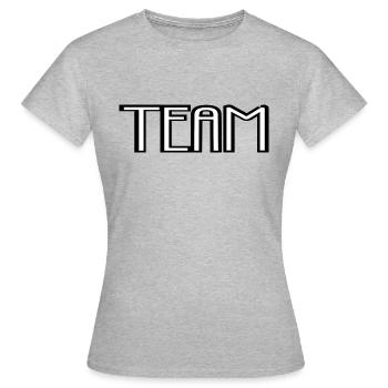 Équipe - T-shirt Femme - gris chiné - Devant - AI Model Female 172 dark (172cm)