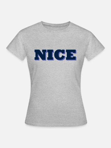 Nice - Frauen T-Shirt - Grau meliert