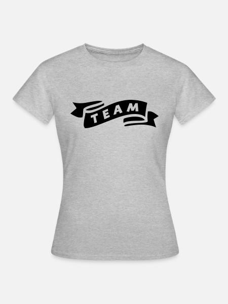 team - Frauen T-Shirt - Grau meliert