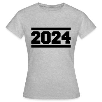 2024 - Women's T-Shirt - heather grey - Front - AI Model Female 172 dark (172cm)