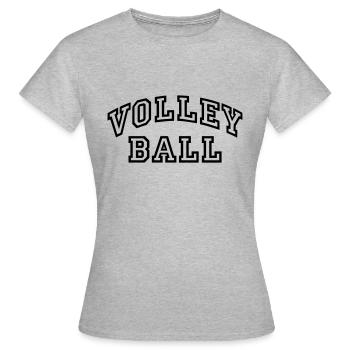 Volleyball Collegestyle - Frauen T-Shirt - Grau meliert - Vorne - AI Model Female 172 dark (172cm)