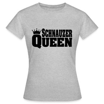 SCHNAUZER QUEEN - Women's T-Shirt - heather grey - Front - AI Model Female 172 dark (172cm)