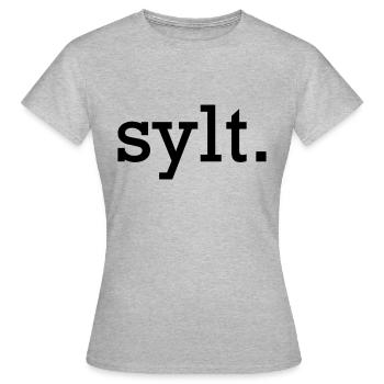 Sylt. - T-shirt Femme - gris chiné - Devant - AI Model Female 172 dark (172cm)