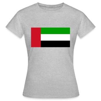 Émirats arabes unis - T-shirt Femme - gris chiné - Devant - AI Model Female 172 dark (172cm)