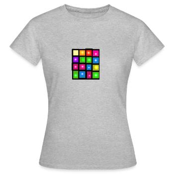 square - Women's T-Shirt - heather grey - Front - AI Model Female 172 dark (172cm)