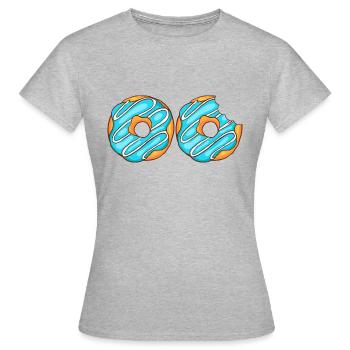 Donuts Confiserie Cookie Tart Cake Pies - Women's T-Shirt - heather grey - Front - AI Model Female 172 dark (172cm)