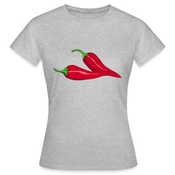 Chili - Women's T-Shirt - heather grey - Front - AI Model Female 172 dark (172cm)