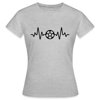 Football - T-shirt Femme - gris chiné - Devant - AI Model Female 172 dark (172cm)
