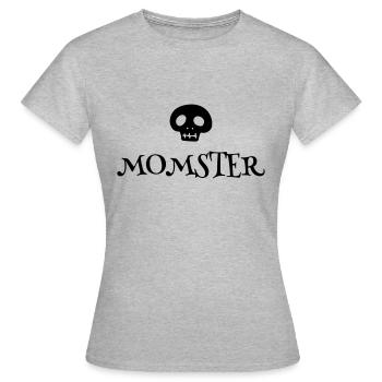 Momster Halloween Mama Geschenkidee - Frauen T-Shirt - Grau meliert - Vorne - AI Model Female 172 dark (172cm)