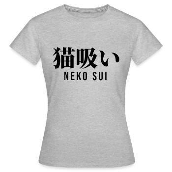 Japanisch - Frauen T-Shirt - Grau meliert - Vorne - AI Model Female 172 dark (172cm)