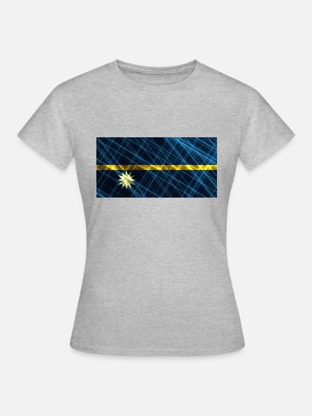 Nauru - Frauen T-Shirt - Grau meliert