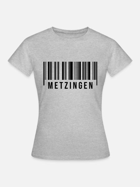 Metzingen Schwaben - Frauen T-Shirt - Grau meliert